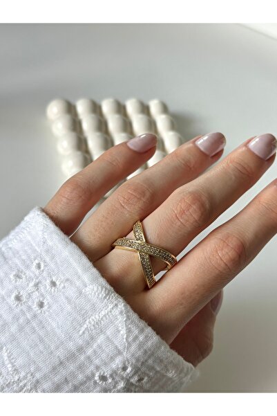 Ressia Zirkon Taşlı Çapraz Yüzük