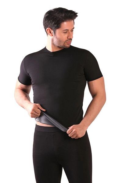 Orbitmoon New Series Sweating Accelerator Comfortable Stylish Supportive Thermal Sauna Short Sleeve Men's Undershirt