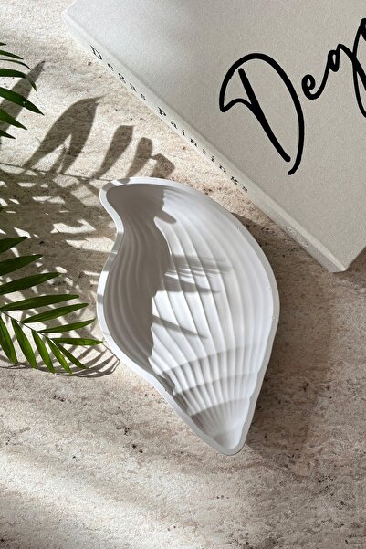 Mandalin Art Studio Deniz Kabuğu Şekilli Dekoratif Tabak, Takı ve Sunum Tepsisi