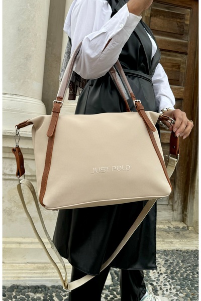 ÇANTAM GELSİN Geantă de umăr neagră pentru femei Just polo, cu curea lungă re...