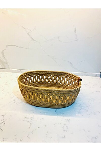 HLM TEKSTİL سلة منسوجة يدويًا من الخيزران والجوت من بييزام هوم، منظم للحمام و...