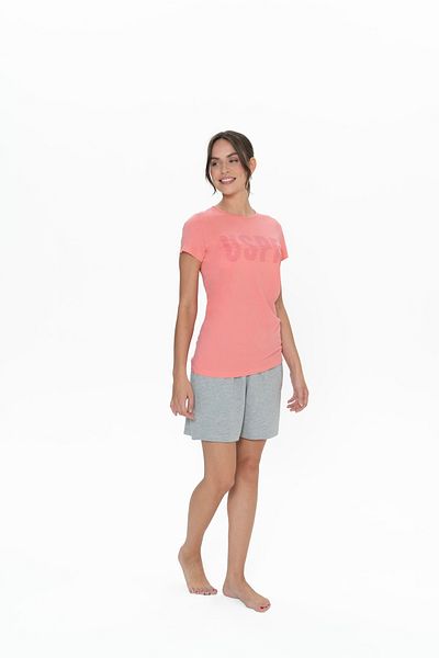 U.S. Polo Assn. Women'S, Licensed, Uspa, (Pink), Short Sleeve, Crew Neck, Shorts Set