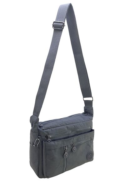 Baginn Geantă de umăr gri Klinkır pentru femei - curea încrucișată, buzunare multiple, ușoară și 25*20 cm