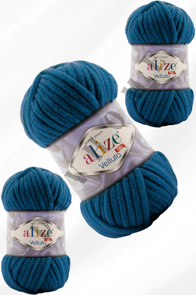 devhome Alize Velluto Кадифена пряжа для ручного в'язання Кардиган Шкарпетки Домашні капці Шарф Шапка Ковдра Капці 3 штуки