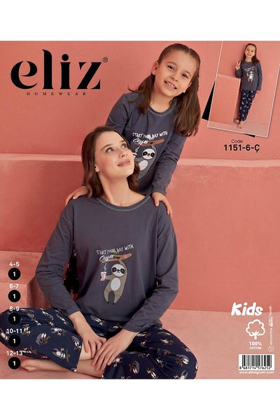 VERA COLLECTİON GIRL'S PAJAMA SET