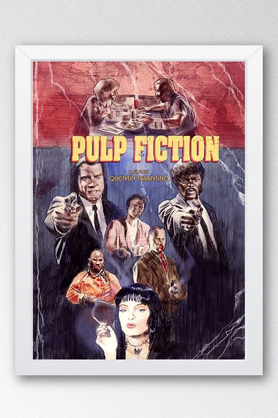 Saturn Pictură înrămată Pulp Fiction - Pictură cu poster roman Fim ieftină