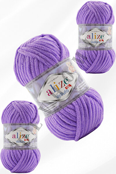 devhome Alize Velluto Velvet Hand Knitting Rope Cardigan Booties Home Boots Scarf Hat Blanket Slippers 3 Pieces