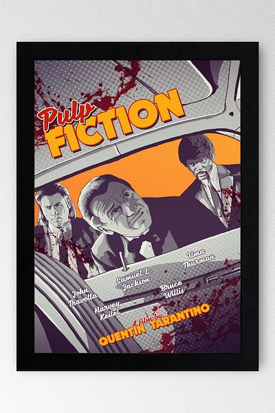 Saturn Pictură înrămată Pulp Fiction - Pictură cu poster roman Fim ieftină