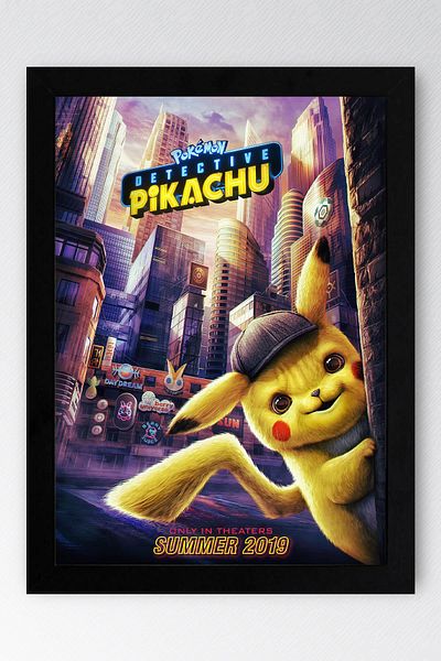 Saturn Pokemon Framed Painting - Cartoon Poster Painting