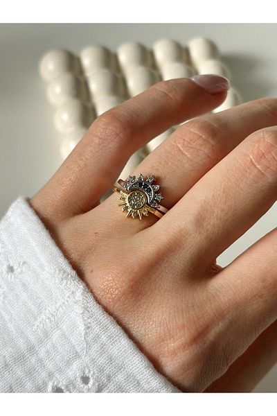 Ressia Moon and Sun Ring Set - Special Model Couple Ring