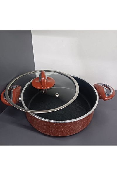 MORMAVİ 24cm Granite Crown Titan Basic Cookware - Carniyarik, Rice and Fountain Set