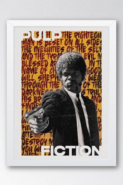 Saturn Pictură înrămată Pulp Fiction - Pictură cu poster roman Fim ieftină