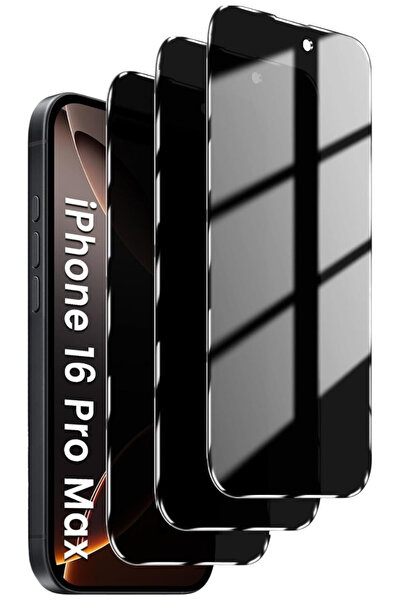 Evax (3'LÜ GUARD HAYALET) Iphone 16 Pro Max Uyumlu Hayalet Tam Kaplayan Guard...