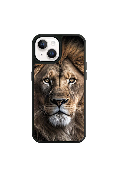 Galatasaray İphone 15 Uyumlu Aslan Asalet Cam Telefon Kılıfı