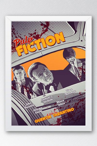 Saturn Pictură înrămată Pulp Fiction - Pictură cu poster roman Fim ieftină