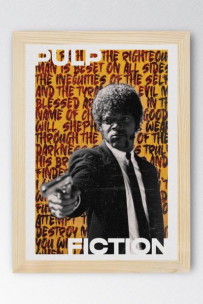 Saturn Pictură înrămată Pulp Fiction - Pictură cu poster roman Fim ieftină