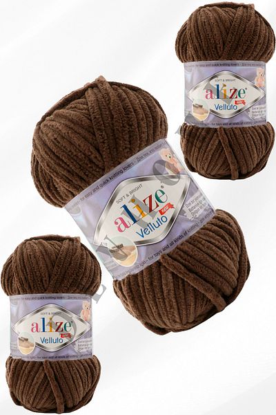 devhome Alize Velluto Velvet Hand Knitting Rope Cardigan Booties Home Boots Scarf Hat Blanket Slippers 3 Pieces