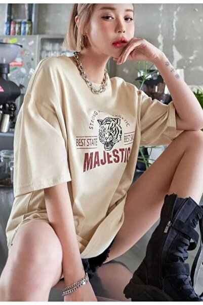 KOZİA OUTDOORS Μπλουζάκι με στάμπα Majestic New Season, Oversize Unisex με λα...