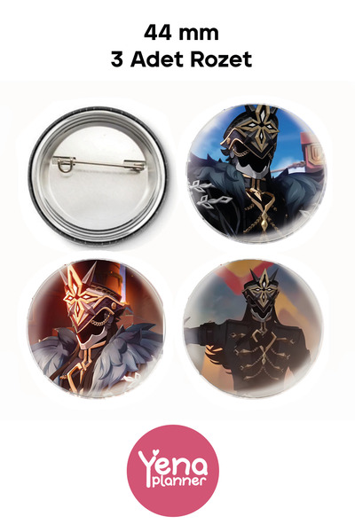 Yenaplanner مجموعة زينة حقيبة جينشين / مجموعة شارة