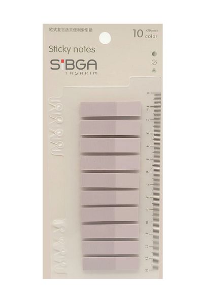 sibga tasarım Light Rose Dried Transparent Postit - Bookmark Sticker, Note Paper