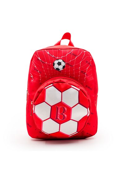 BORNAY Ball Patterned Football Bag - School Bag - Boy's Bag - Primary School