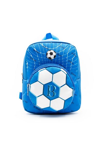 BORNAY Ball Patterned Football Bag - School Bag - Boy's Bag - Primary School