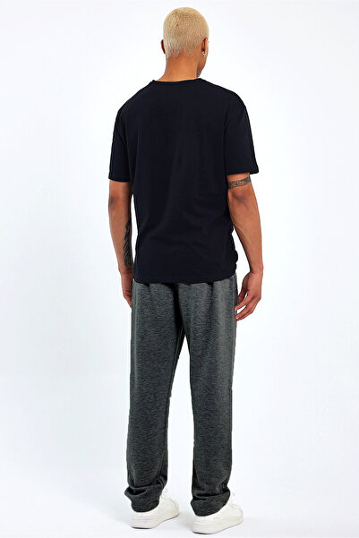 Superlife Ανδρικό παντελόνι με στάμπα Brooklyn με χοντρό 3 κλωστές και εσωτερικά φλις Spr24ea70