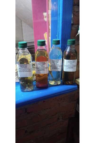 Yavuz El Yapımı 4 Çeşit bitki sirkesi Seti (Isırgan Sinameki Adaçayı Kara Hin...