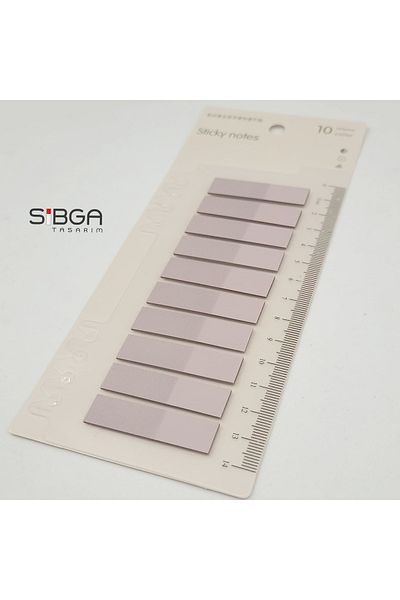 sibga tasarım Light Rose Dried Transparent Postit - Bookmark Sticker, Note Paper
