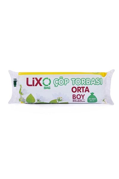 LİXO ÇÖP POŞETLERİ Roll Garbage Bag Medium 55x60 1 Pack (1x20)