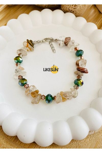 LiKESUN HOME Natural Stone Collection Citrine Bracelet