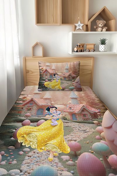 Şen Dekorasyon Cotton Princess and Castle 4 Seasons Children's Pique Set