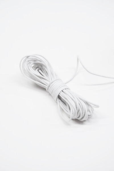 Dokumarkt Στρογγυλό κορδόνι με κερί 2 mm - Στρογγυλό κορδόνι από κερωμένο βαμβάκι - 10 μέτρα