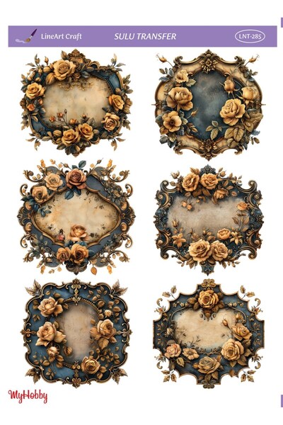 LİNEART Lineart Sulu Transfer LNT285 25x35cm, Dekopaj