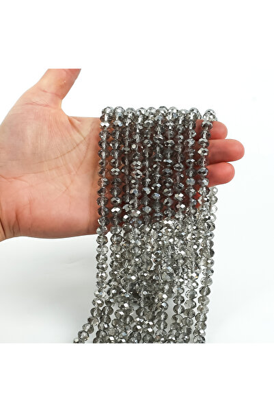 yfhobi 1 Dizi (67-70 Adet) - 8 mm Yassı Kristal Cam Boncuk Dizisi Şeffaf Janj...