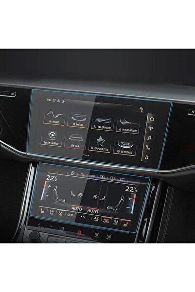 Mobilite واقي شاشة نانو 9H متوافق مع موديل Audi A8 2023-2024 للوسائط المتعددة ولوحة القيادة