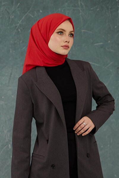 İpekhan Red Comfy None Scarf - 10001-13