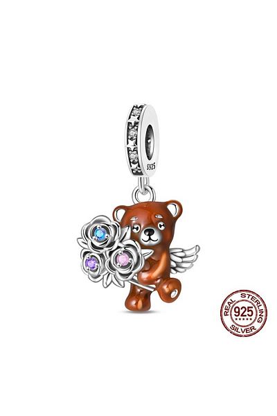 MAM Floral Bear Charm with Wings