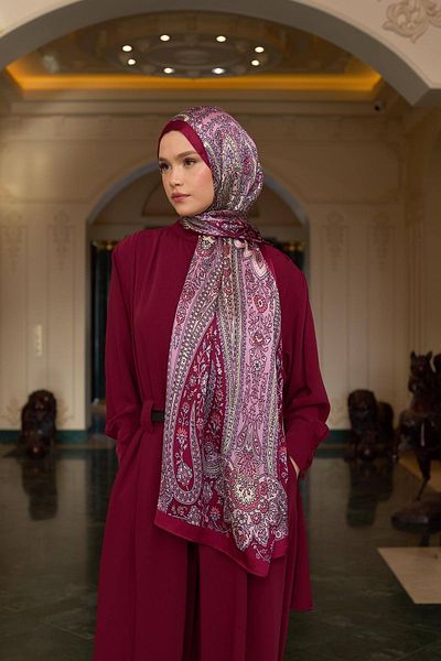 İpekhan Cherry Rotten Indian Voile Shawl - 5009-18