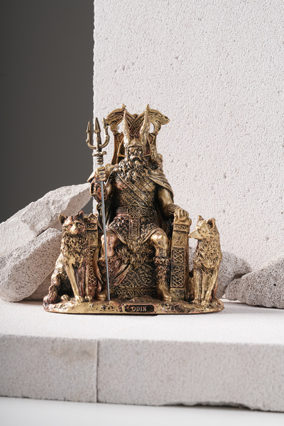 ALCSTORE Odin Heykel İskandinav Yunan Mitolojisi Heykel Biblo