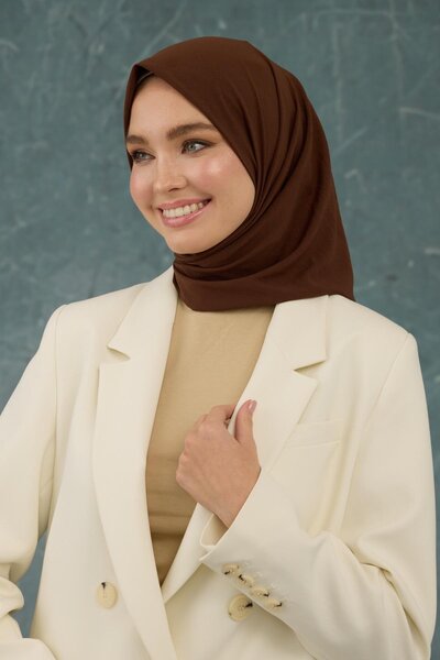 İpekhan Πικρό καφέ Comfy None Scarf - 10001-01