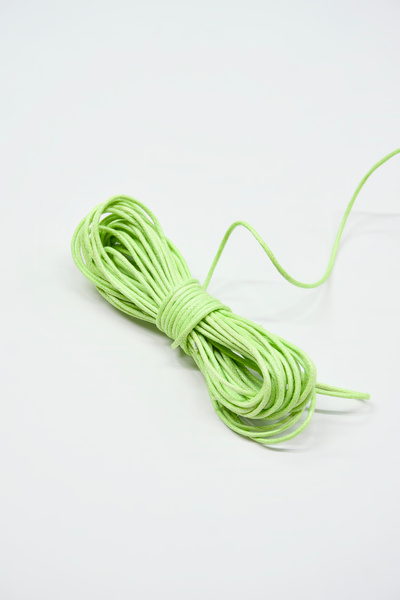 Dokumarkt Snur rotund ceară de 2 mm - Snur rotund din bumbac ceară - 10 metri