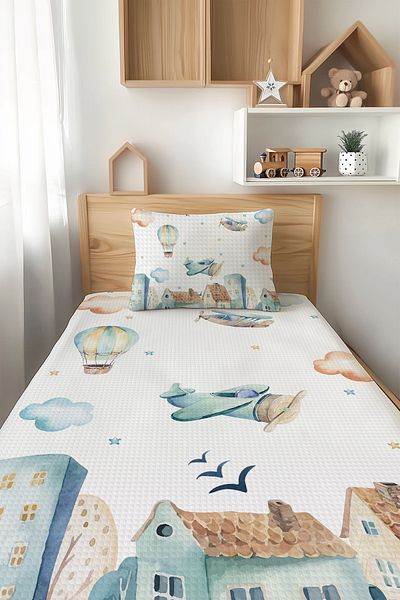 Şen Dekorasyon Car Homes 4 Seasons Children's Pique Set