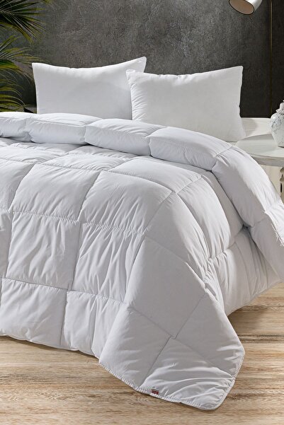 aytunç Aytunç 100% Cotton Fabric White Silicone Filled Double Quilt 195 X 215 cm