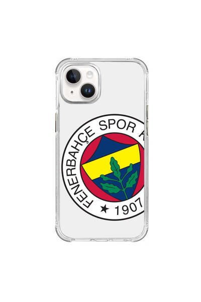 Fenerbahçe iPhone 13 Uyumlu Fenerbahçe Büyük Logo Şeffaf Telefon Kılıfı