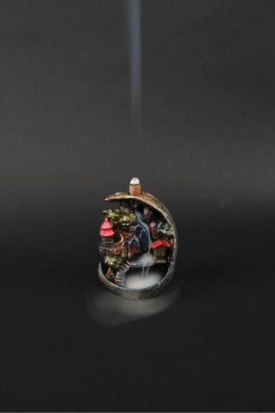 TEDİSANAT Ay Köprülü Dağ Geri Akış Şelale Tütsülük Buhurdanlık (10ADET TÜTSÜ ...