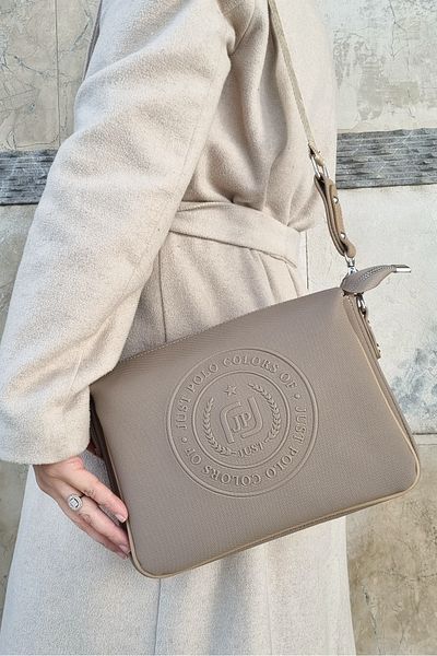 çantamgelsin JUST POLO FEMEI GEANT DE UMAR ȘI CROSSBODY CU 6 SECȚIUNI