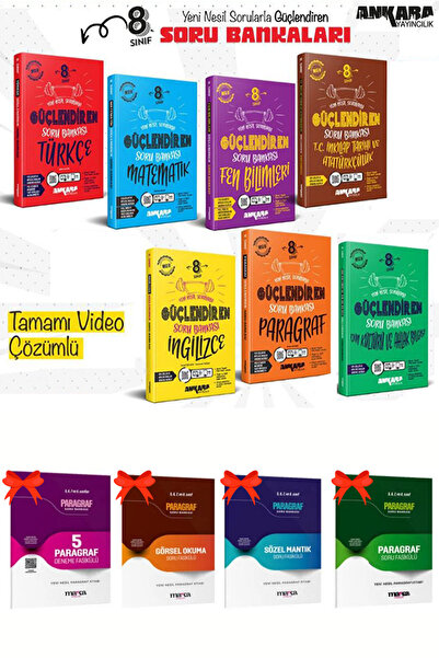 Ankara Yayıncılık 8.sınıf Lgs Güçlendiren Tüm Dersler Soru Bankası Ankara Yay...