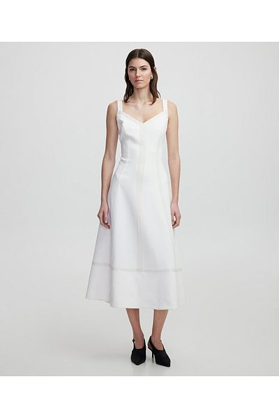İpekyol Dress with Applique of Tricotage