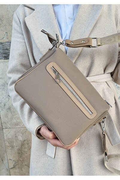 çantamgelsin JUST POLO FEMEI GEANT DE UMAR ȘI CROSSBODY CU 6 SECȚIUNI